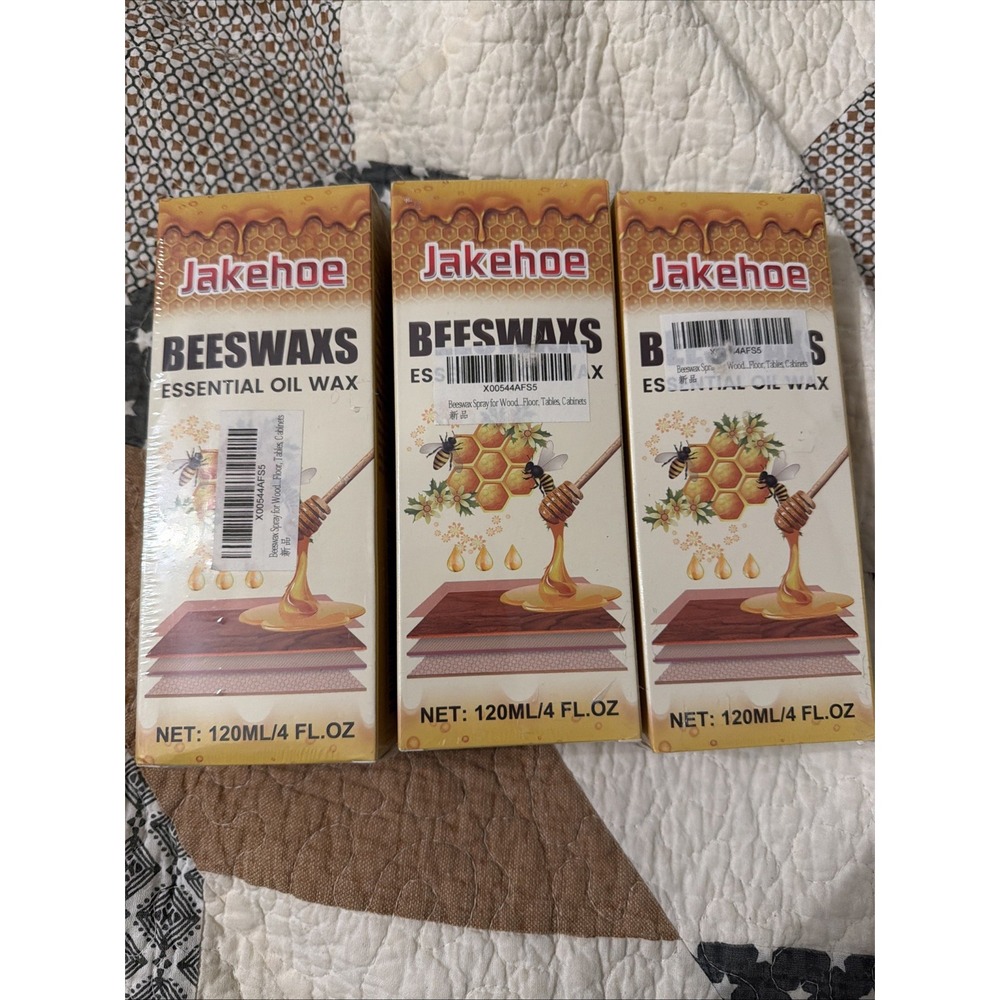Jakehoe Beeswaxs Essential Oil Wax Furniture Spray 4 Fl Oz Each - 3 Pack